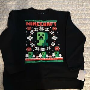 Minecraft kids holiday sweatshirt